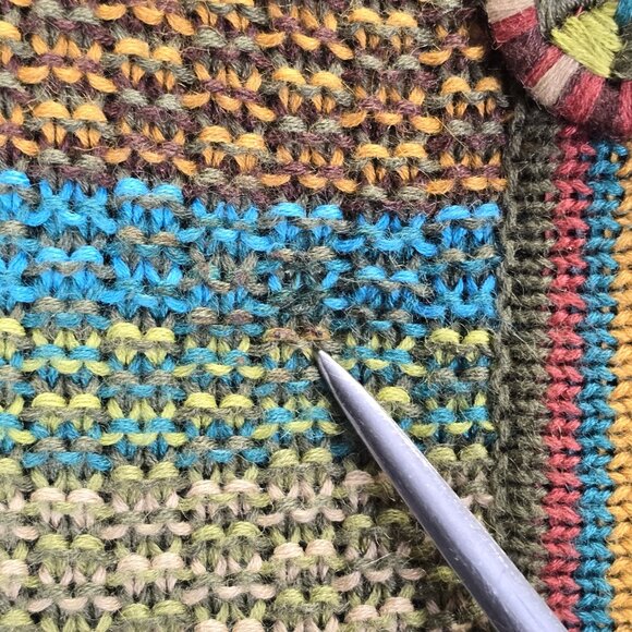 Vintage Koret Womens Cardigan Sweater Jacket Large Cottagecore Long Sleeve Multi - Picture 12 of 13